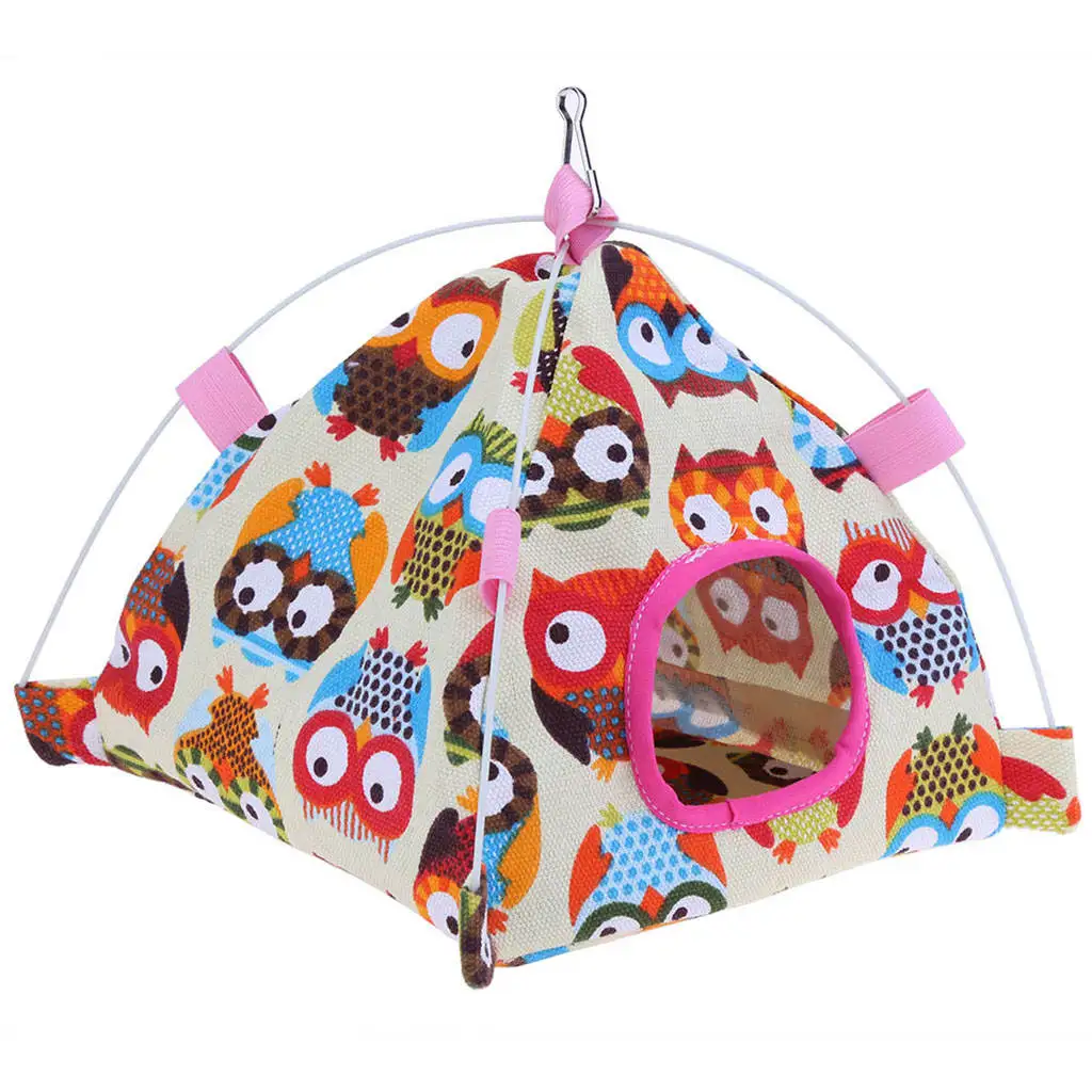 Parrot Sleeping Tent Hut , Warm Bird Nest House Bed , Hanging Hammock Toy for Cockatiel Cockatoo