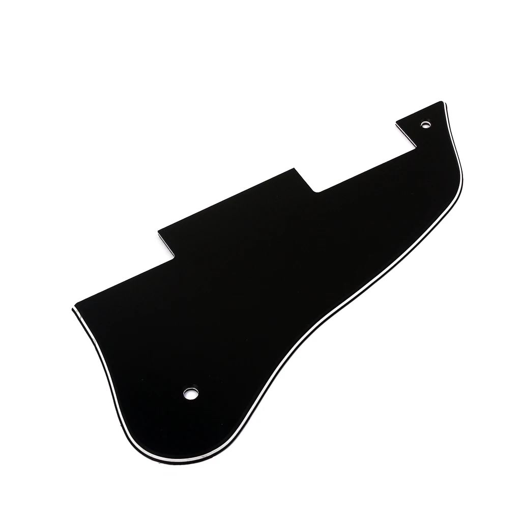 Durable 3-ply 2-hole Pickguard Scratch Plate for   ES335 Guitar Replacement Parts Black