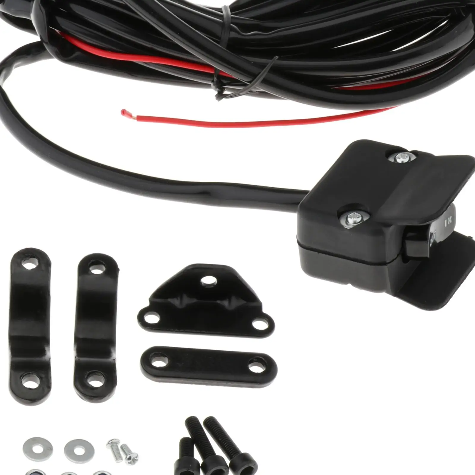 12V Winch Rocker Thumb Switch with Mounting Bracket Kit Replacement for ATV UTV