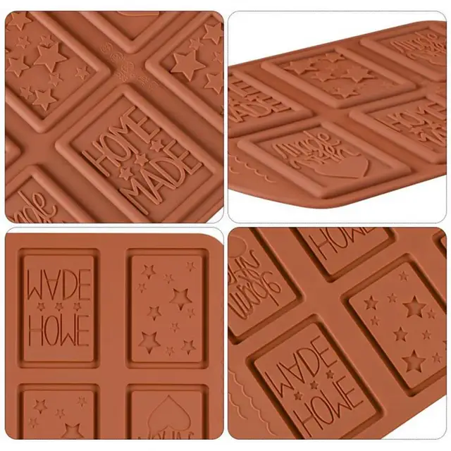 Chocolate Bar Moulds Food Grade Silicone Chocolate Molds 18 Options  Available Blocky Choc Candy Mold Confectionery Baking Tools - AliExpress