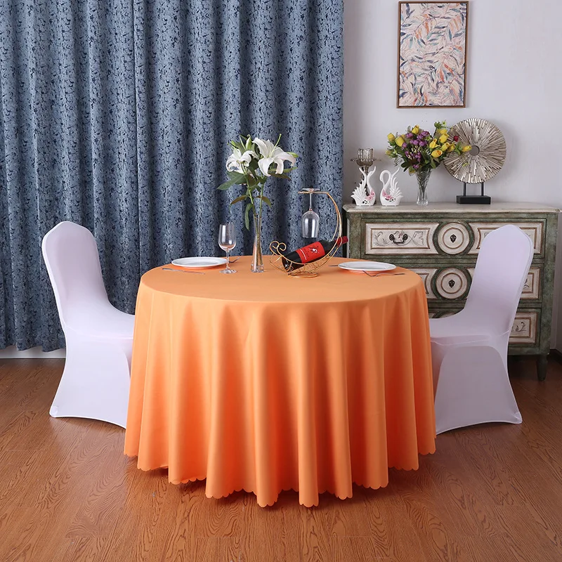 Toalha de mesa redonda para decoração, Cobertura