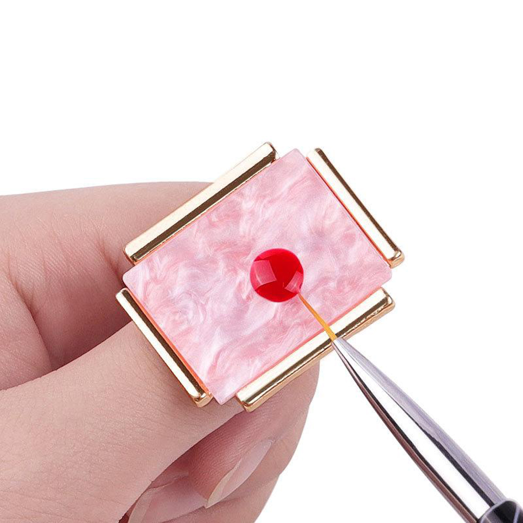 Marble Nail Art Palette Nails Polish Mixing Plate Paint Drawing Color Dish