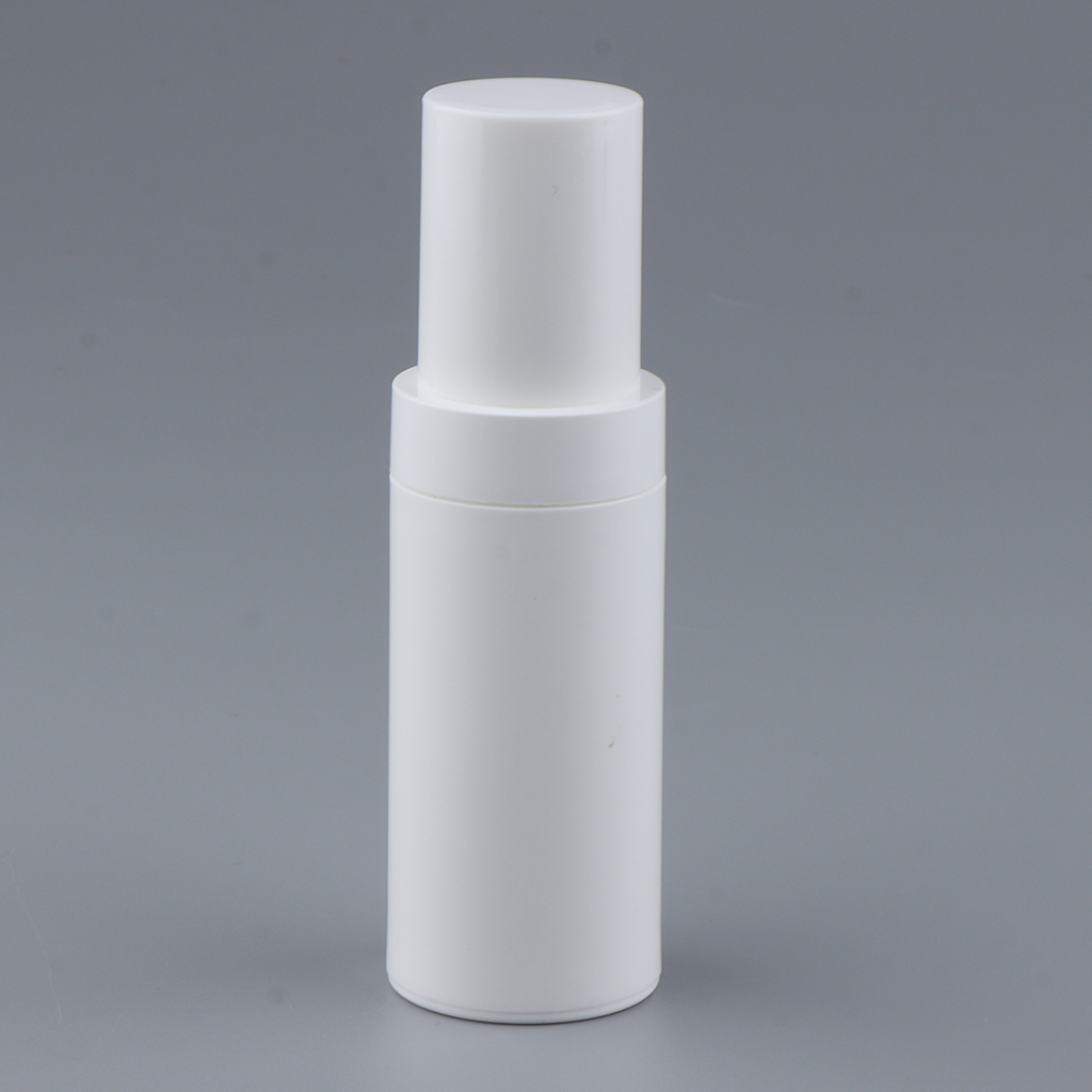 Empty White PET Cosmetic Airless Pump Bottle Makeup Serums Lotion Container
