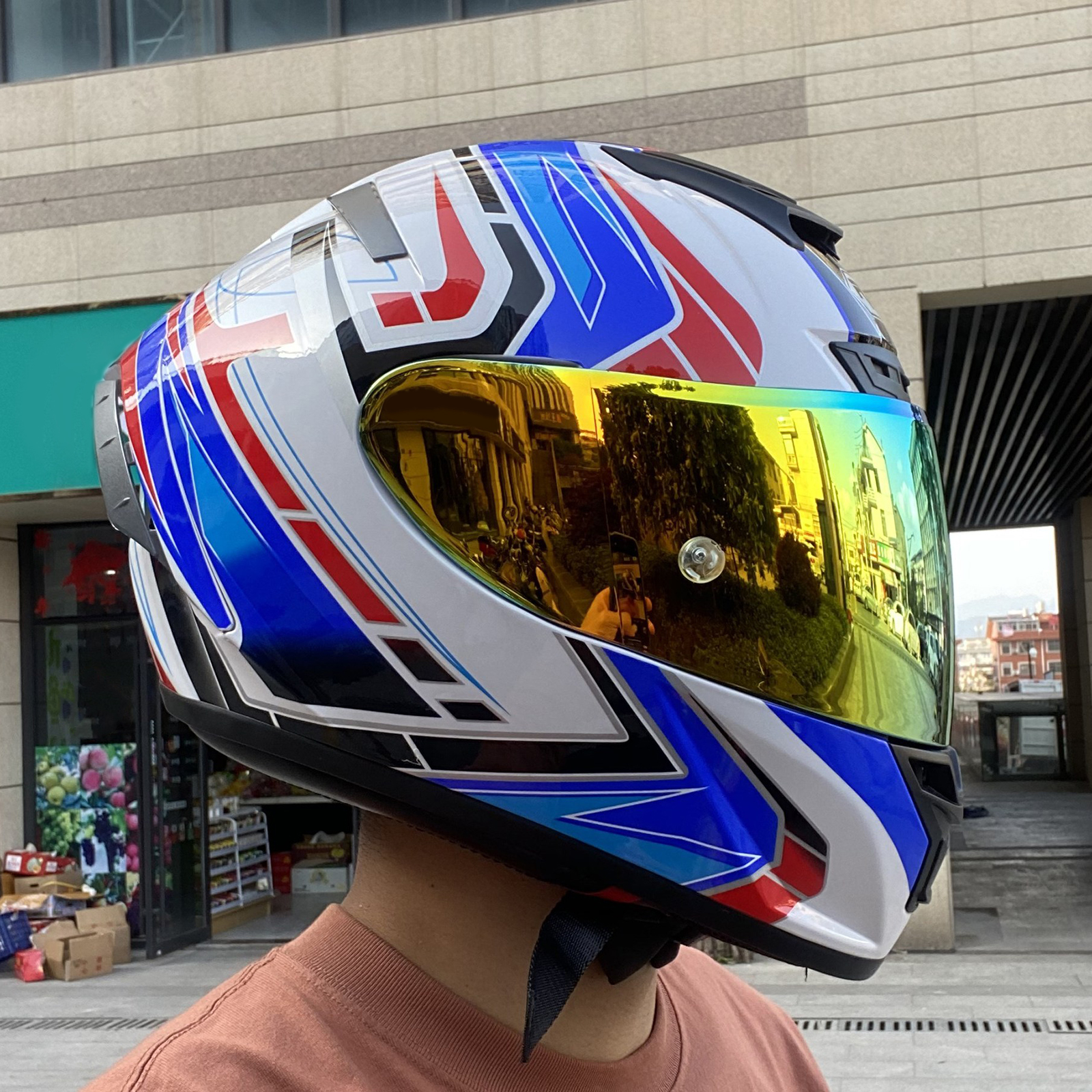 shoei rainbow visor