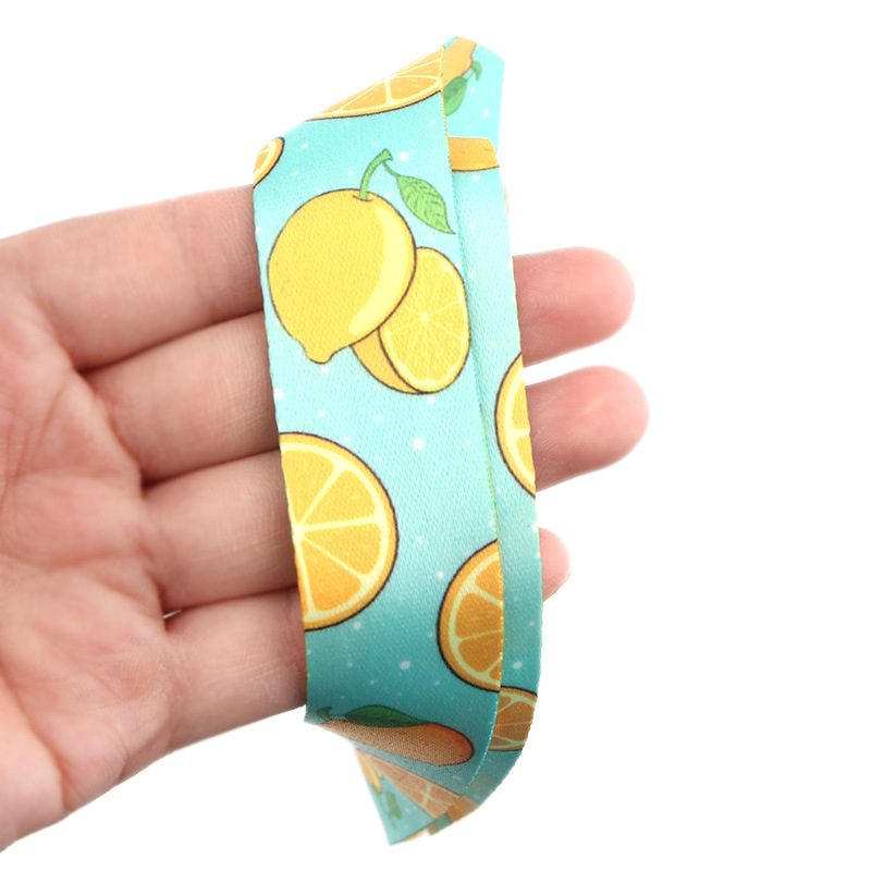 Berühmte frische Früchte Lanyard Schlüsselanhänger ID Karte Pass Gym Handy USB Abzeichen Schlüsselanhänger Halter Umhängebänder – Detail 8