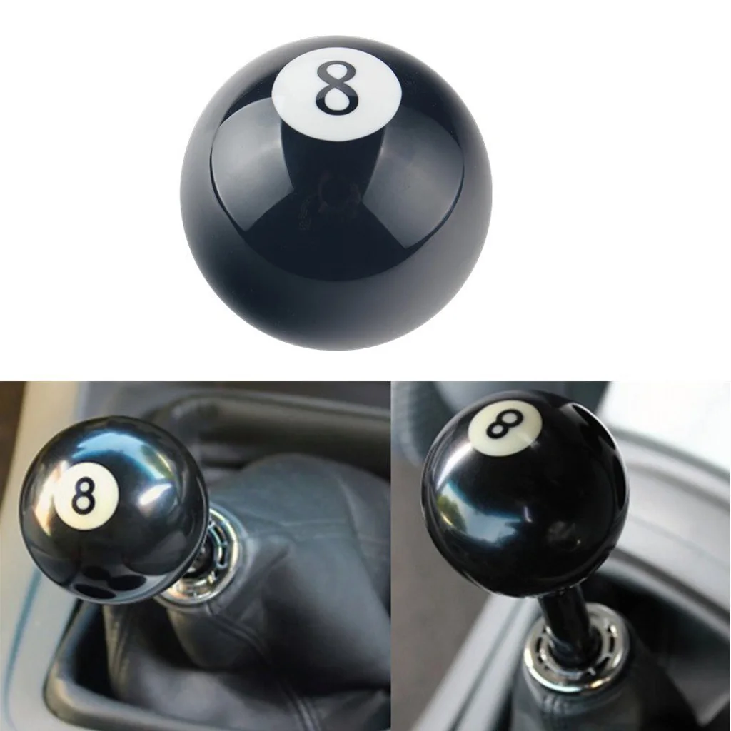No.8 Billiard Ball Car Auto Manual Gear  Knob Universal er Lever Cover