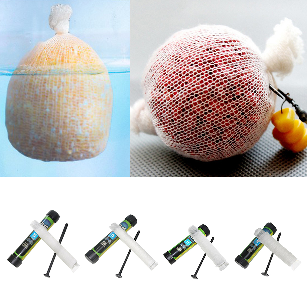 5m PVA Bags Water Soluble Carp Fishing Bait Bag 18mm/25mm/37mm/44mm