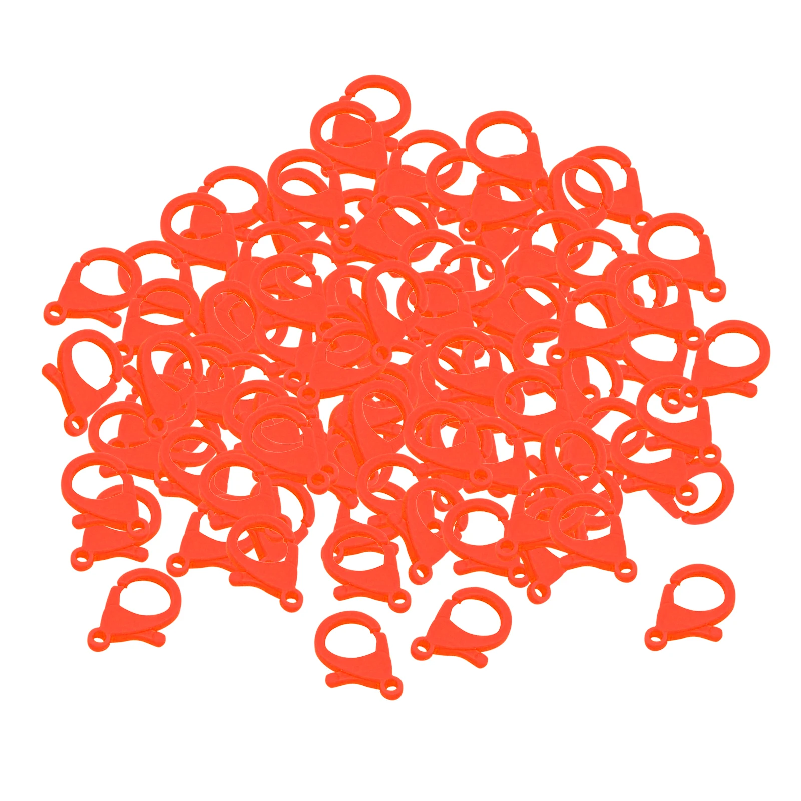 100Pcs Plastic Lobster Claw Clasp Snap Hooks Clips Lanyard Hooks Fasteners