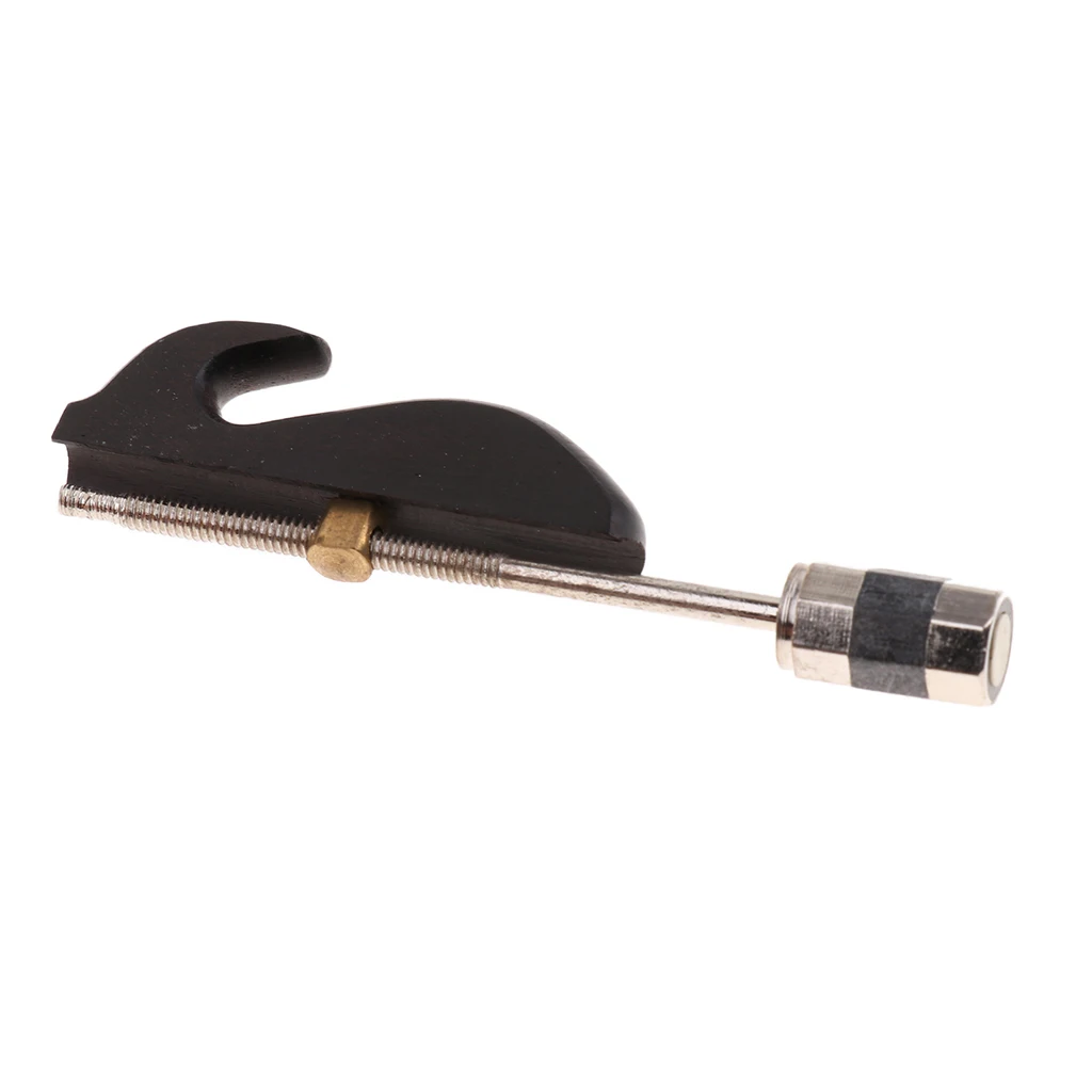 Black Sandalwood Erhu Bow Hook Screw Head Adjustable Tool for Erhu Players Black Sandalwood Erhu Bow Hook