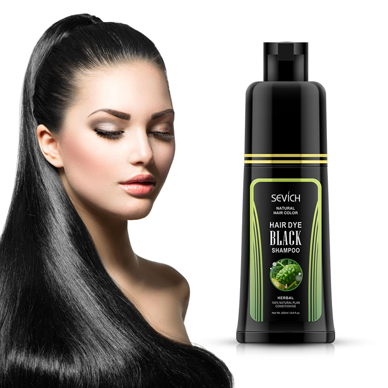 Best of Sevich Natural Fast Hair Dye Shampoo For Cover Gray White Hair Black Shampoo Only 5 Minutes Noni Plant Essence Gel Cream Reviews & Tips