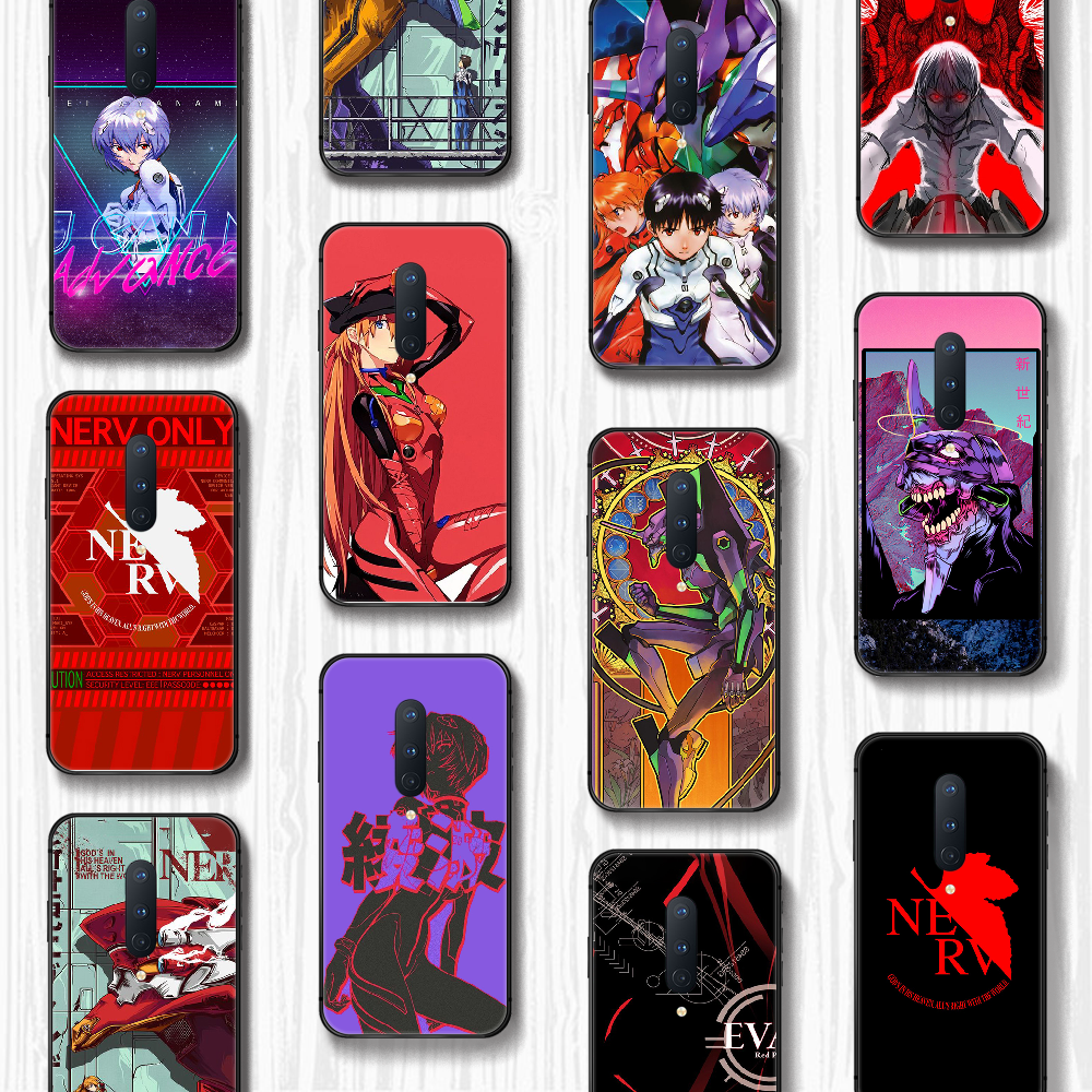 Genesis Evangelion Nge Eva Phone Case Cover Hull For 1 Oneplus 5t 6 6t 7 7t 8 8t Pro Black Shell Painting Etui Soft Waterproof Phone Case Covers Aliexpress