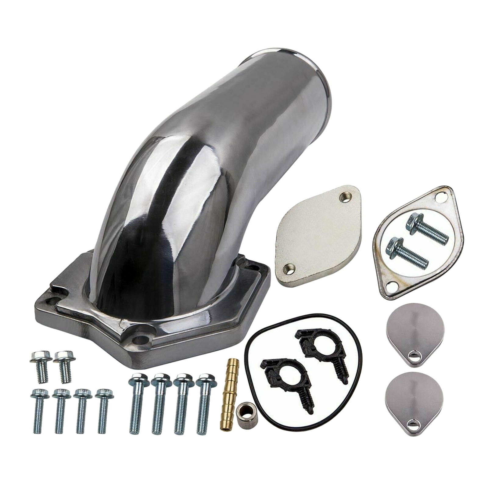 EGR Valve Kit with Intake Elbow Engine Cooler & Throttle Valve Kit Leak Prevent Kit For Ford 6.4L F350 2008 2008-2010