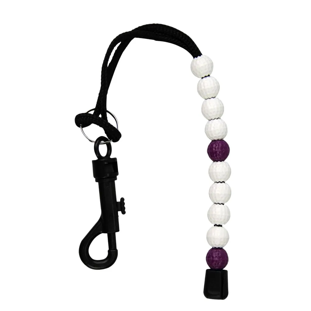 Premium Golf Stroke Counter Beads Bracelets Counting Tool with Detachable Clip Gift 34mm Golf Accessories Training Aids