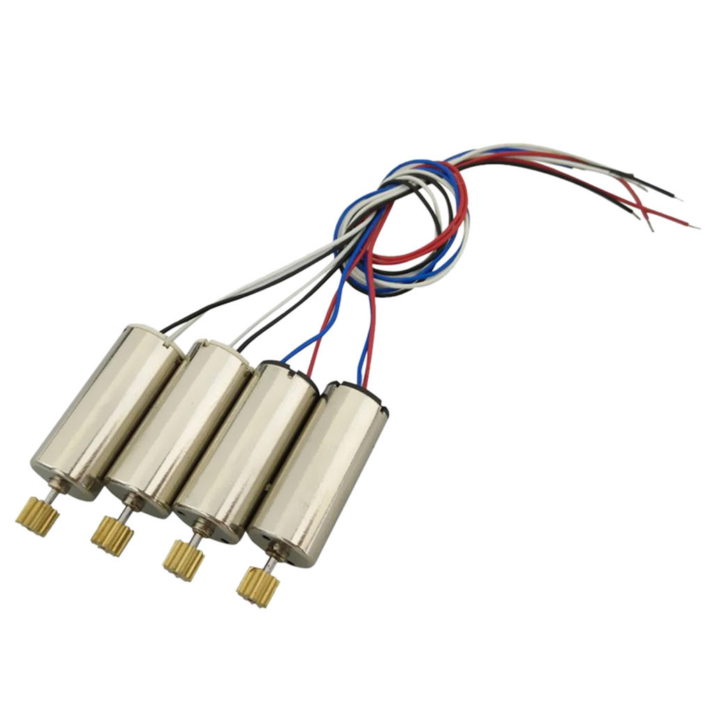 Set of 4 Coreless 7.4V Motors with Copper Gear for DFD F183  H8C RC Drones And More Quadcopter Toys