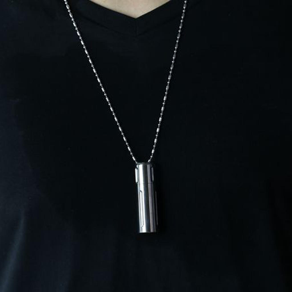 Titanium Pill Box Seal Bottle Storage Capsule Holder with ing 