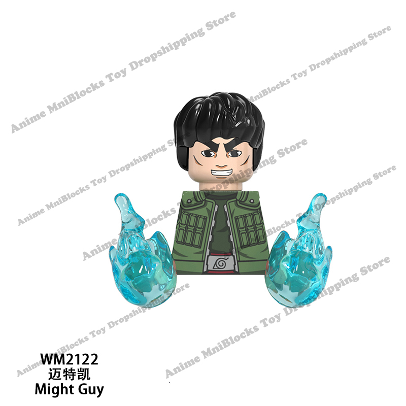 WM6109 Naruto blocks anime Sasuke Kakashi Madara Zetsu Might Guy Rock Lee mini action toy figures Assemble bricks toys kid gifts