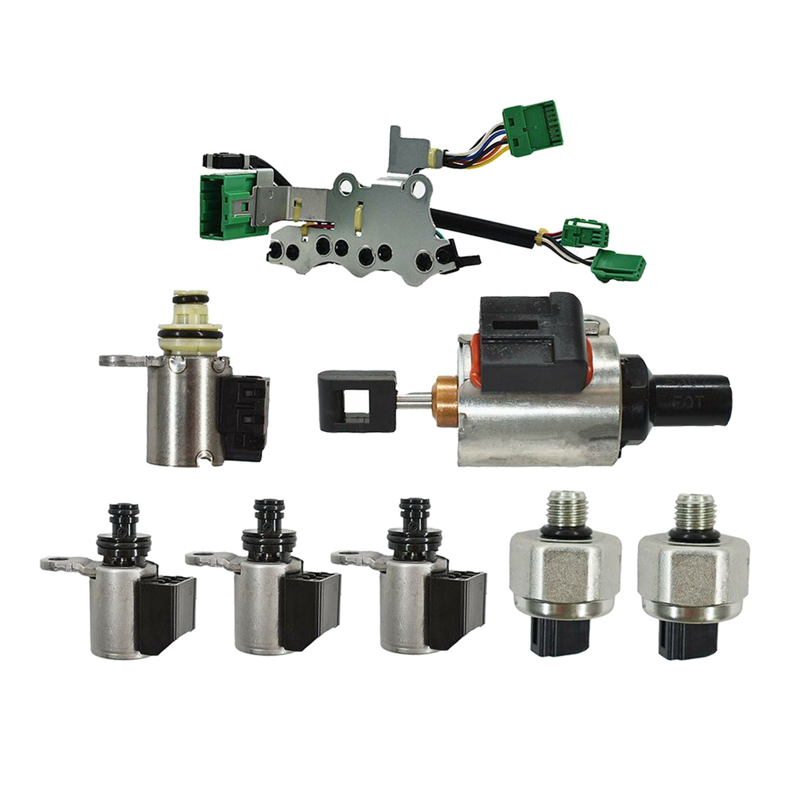 8x Valve Body Transmission Solenoids Kit Transmission Valve Body CVT Set JF011E RE0F10A Compatible with Nissan Car Replace Acc