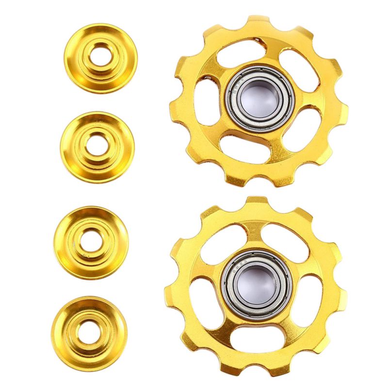 2PCS 11T Ultraleicht Aluminium Legierung Fahrrad Lager Jockey Rad Schaltwerk Riemenscheiben MTB Road Fahrrad Teile – Detail 2
