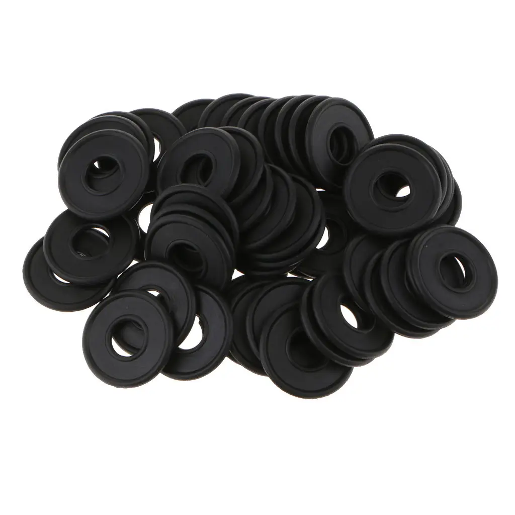50 Pcs M12 Rubber Oil Drain Plug Crush Washers Gaskets For GM Saturn Replace 21007240