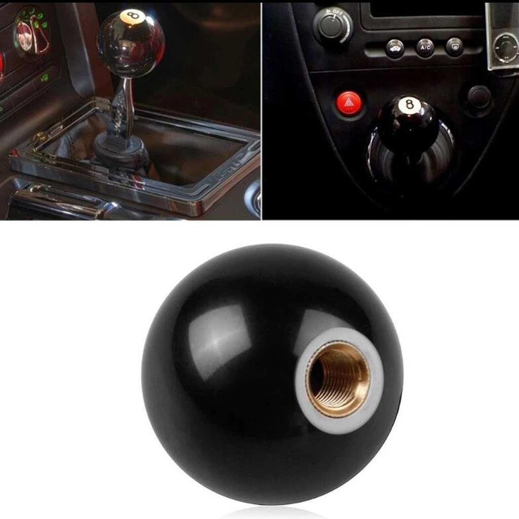 No.8 Billiard Ball Car Auto Manual Gear  Knob Universal er Lever Cover