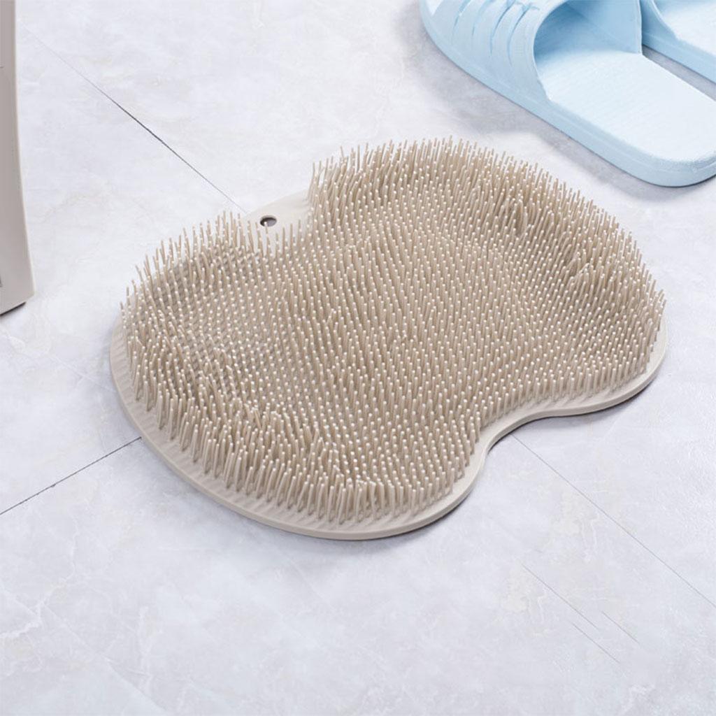 Multifunction Shower Foot Scrubber with Suction Cups Soothes Tired Achy Feet Bathroom Accessories Cleaner Bath Mat Foot Massager