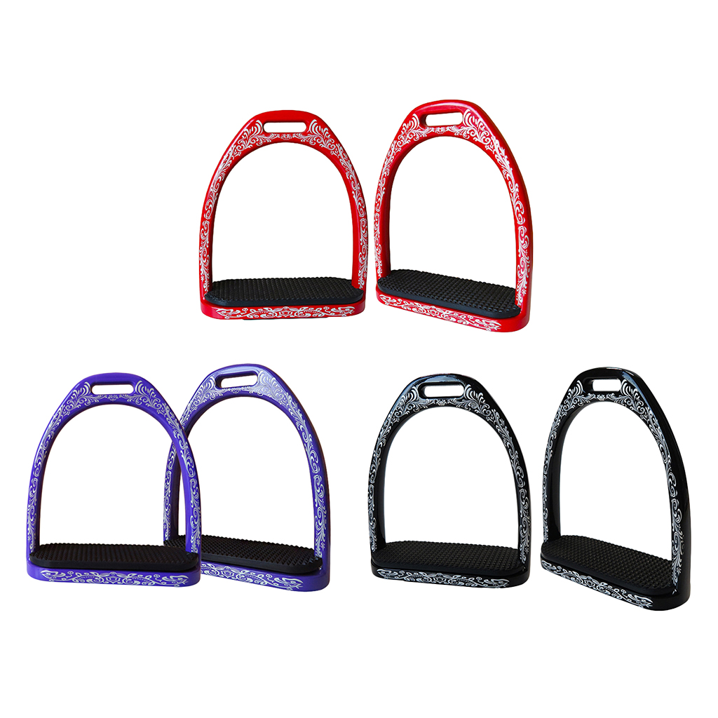 1 Pair Aluminium Riding Safety Stirrups English Saddle Stirrups for Racing