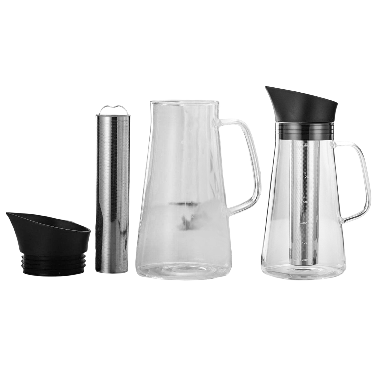 Borosilicate Glass Kettle Coffee Brewer Pot Large Capcity Cold Extract Ice Brewed Water Bottle