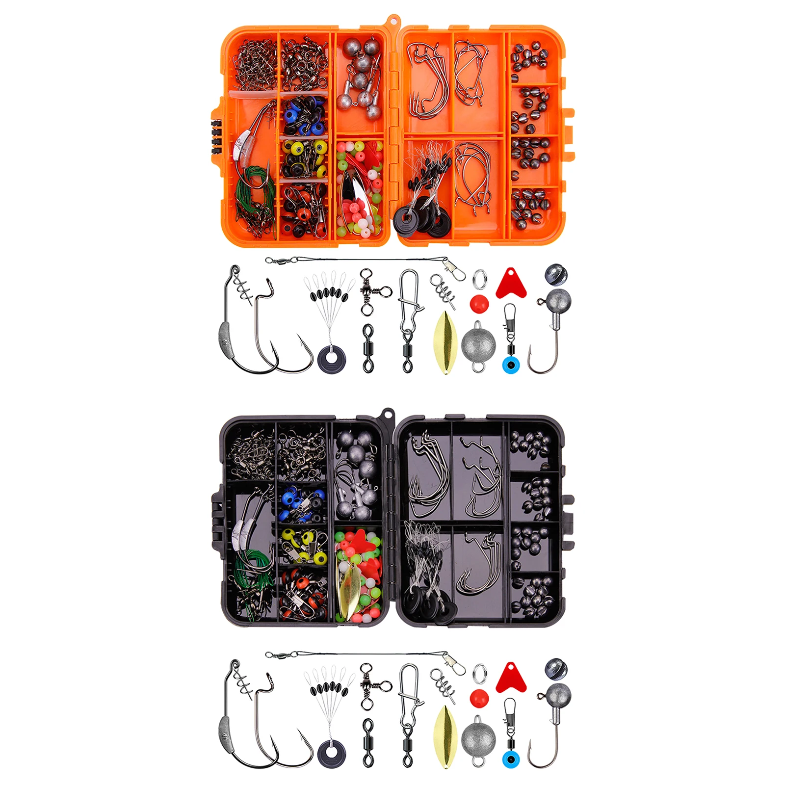 Fishing Tackle Accessories Kit 213pcs with Tackle Fishing Sinkers Equipment