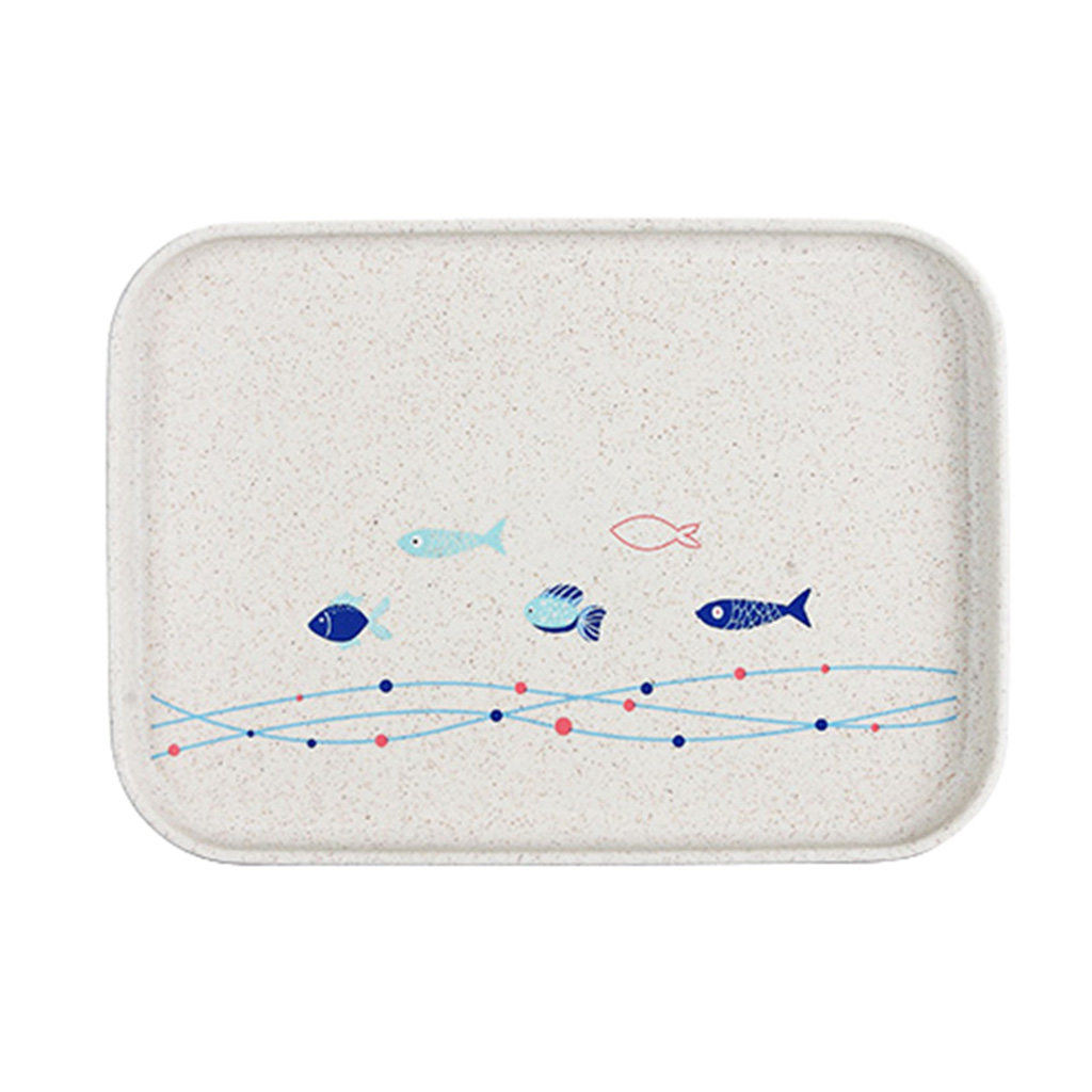 1 Piece Hotel Serving Trays Rectangle Melamine Plastic Tableware White