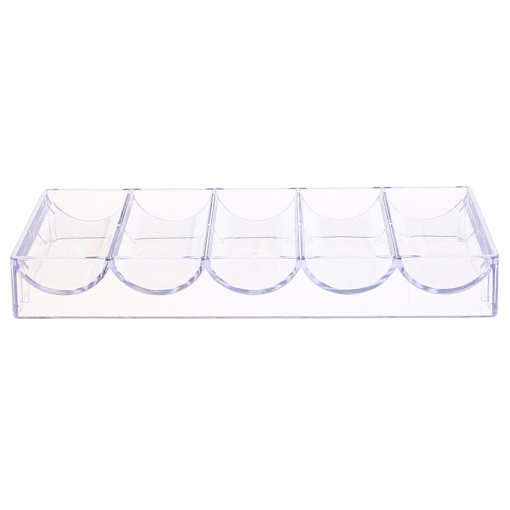 Acrylic Poker Chip Tray Case Container Stackable Professional Casino Game