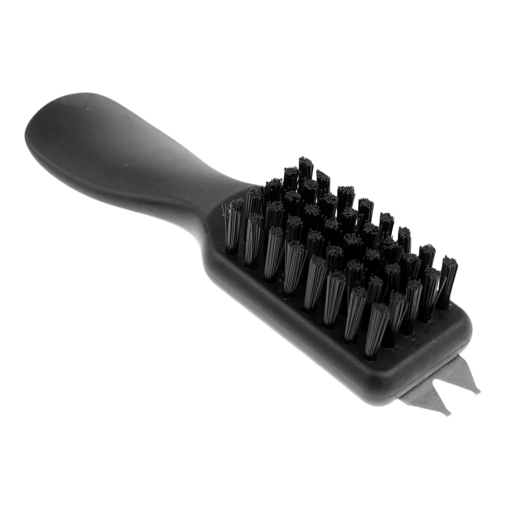 Black Nylon Golf Shoe Brushes Mud Cleaning Bristles for Valet