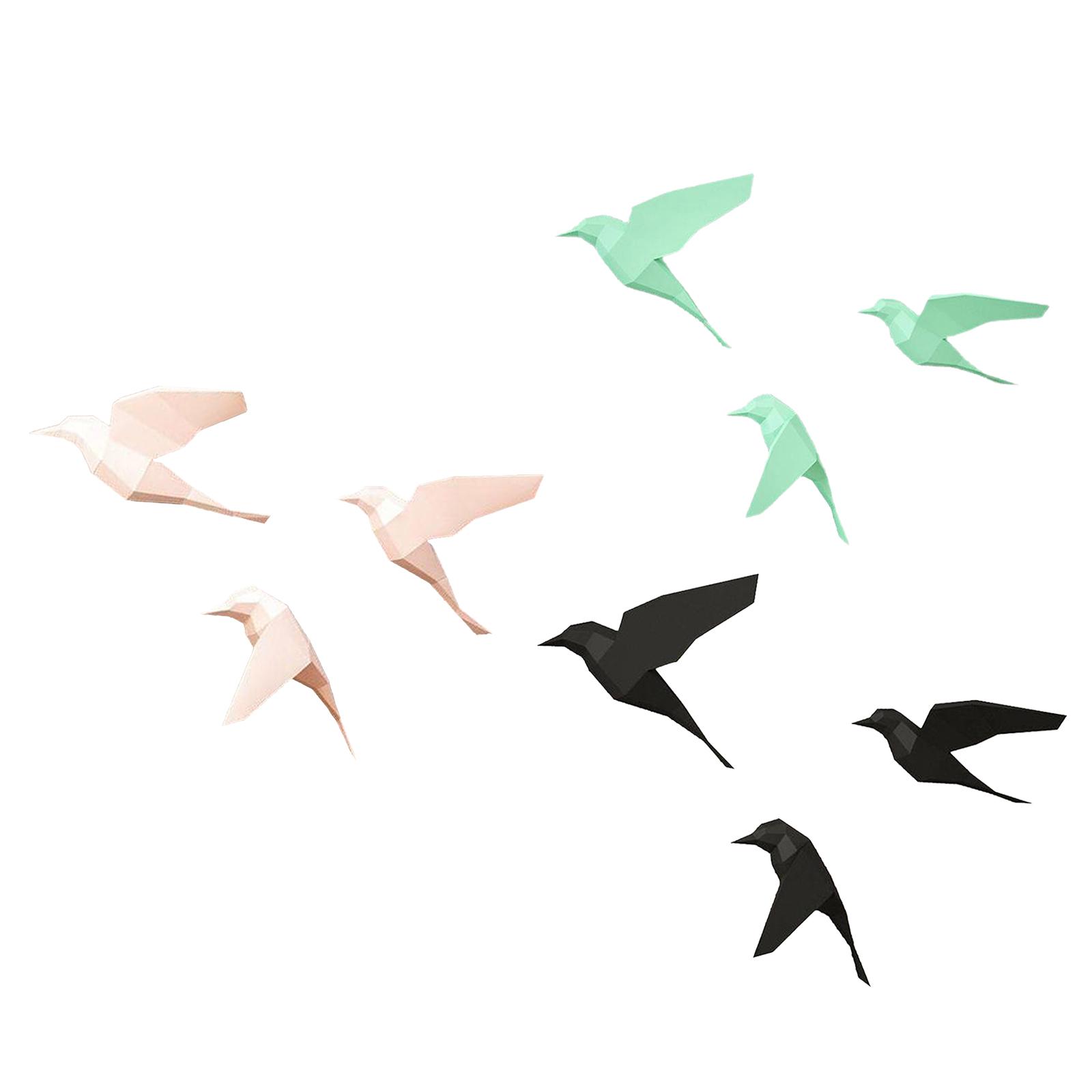 Geometric 3D Paper Model Building Puzzle Paper Craft DIY Templates Art Decor