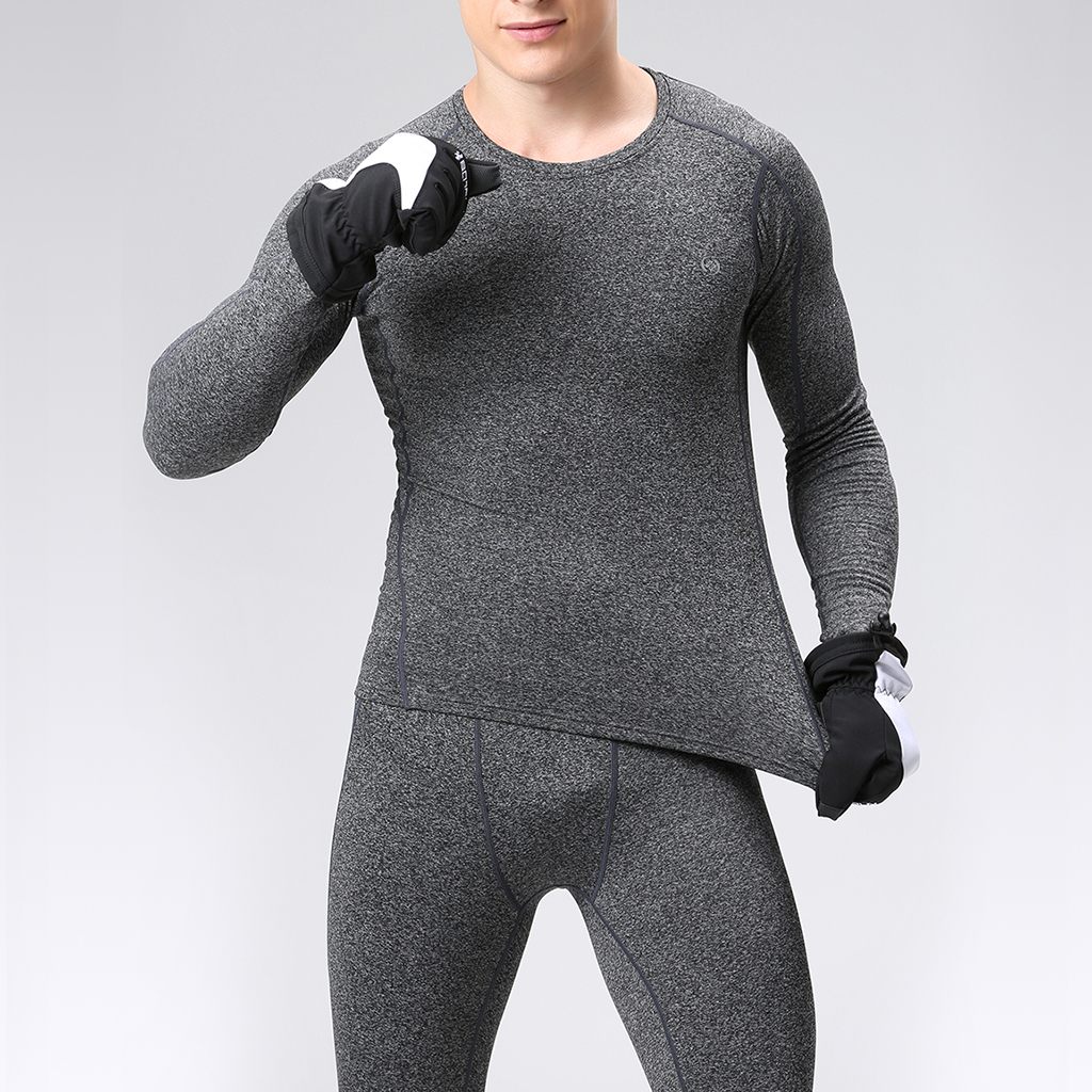 Thermal Long Johns Underwear Sets Fleece Base Layer Top & Bottom Undershirt