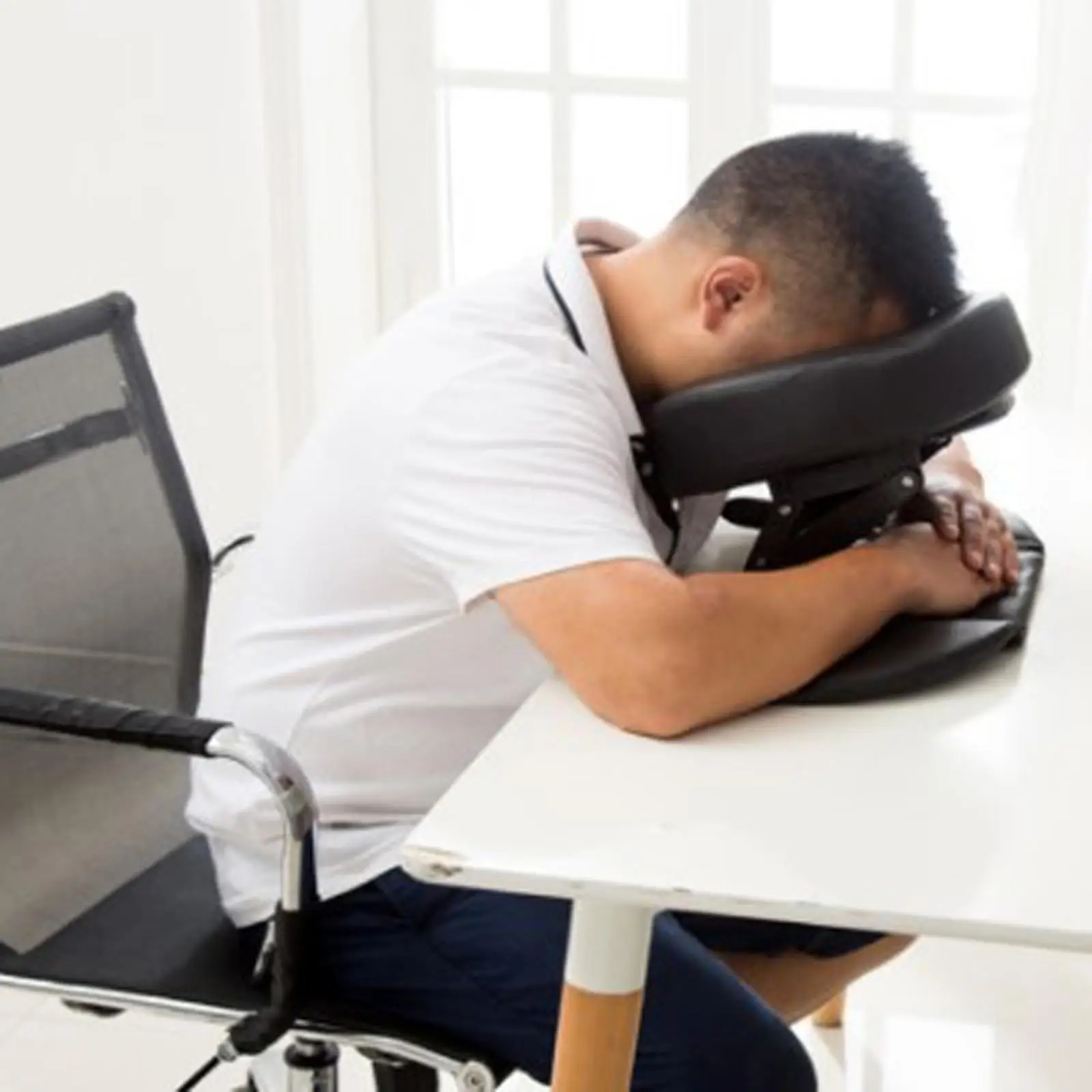 Compact Massage U shaped Table Face Cradle Headrest Platform Self-Adjusting Face Down Cradle Cushion Pillow Replacement 