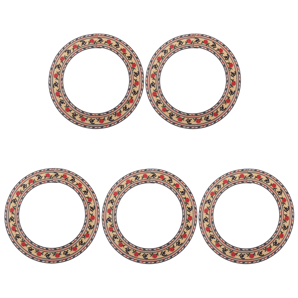 5x Soundhole Inlaid Rosette Material Acoustic Classical Guitar Replacement