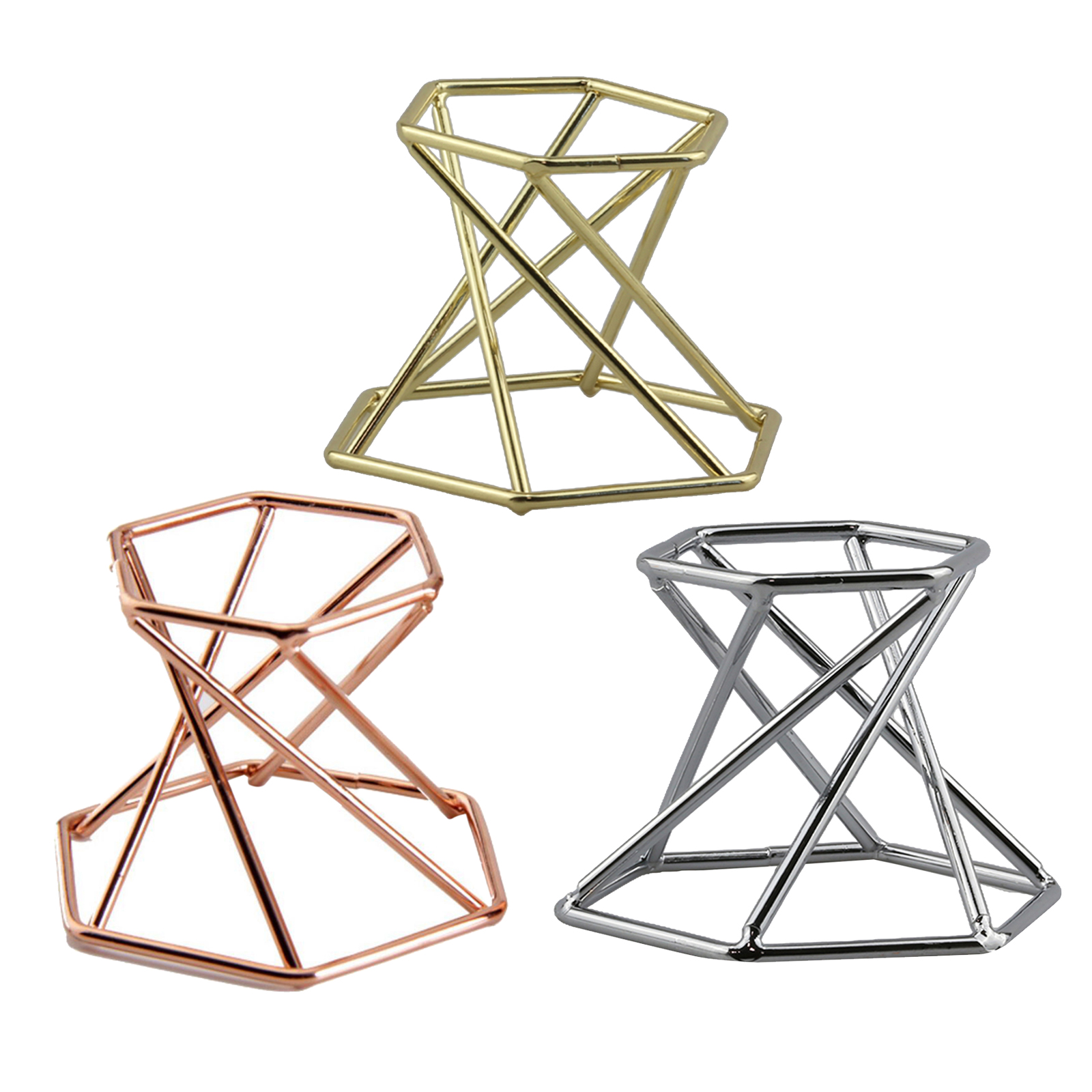 Hexagon Display Stand For Mineral Specimens Amethyst  Gemstone Holder