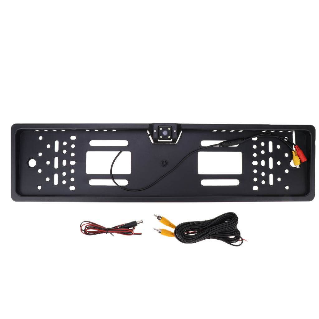Wireless EU European EU License Plate Frame Reverse Backup Camera Set Kit