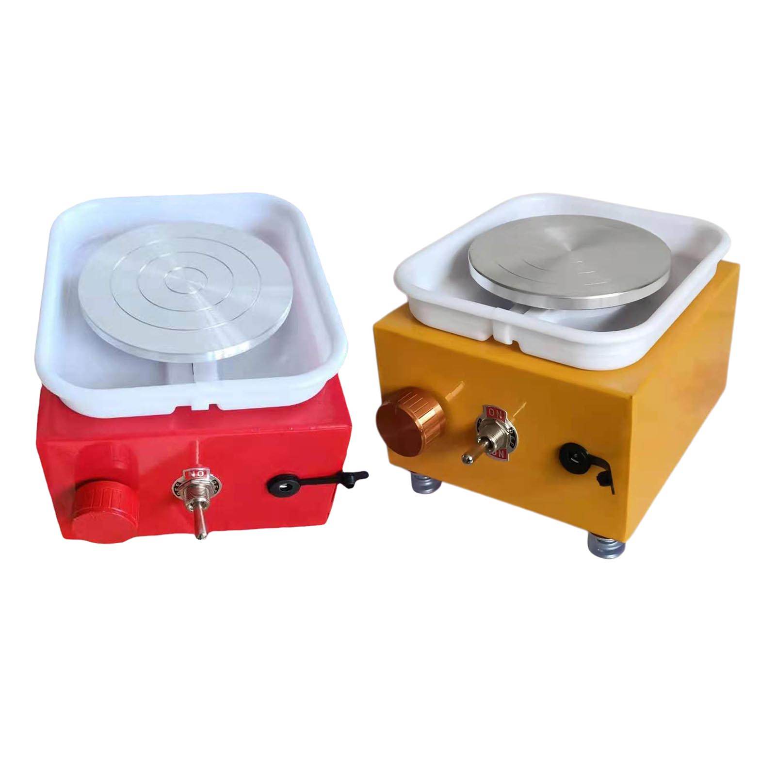 Electric Pottery Wheel Mini Clay Forming Ceramic Trimming Wheel US Plug Art Craft Machine for Beginner Home Use School Teaching