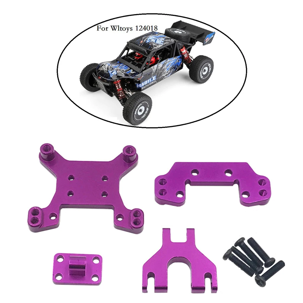 Metal Front& Rear Shock Tower Set for WL 1:12 124018 Remote Control Car Part