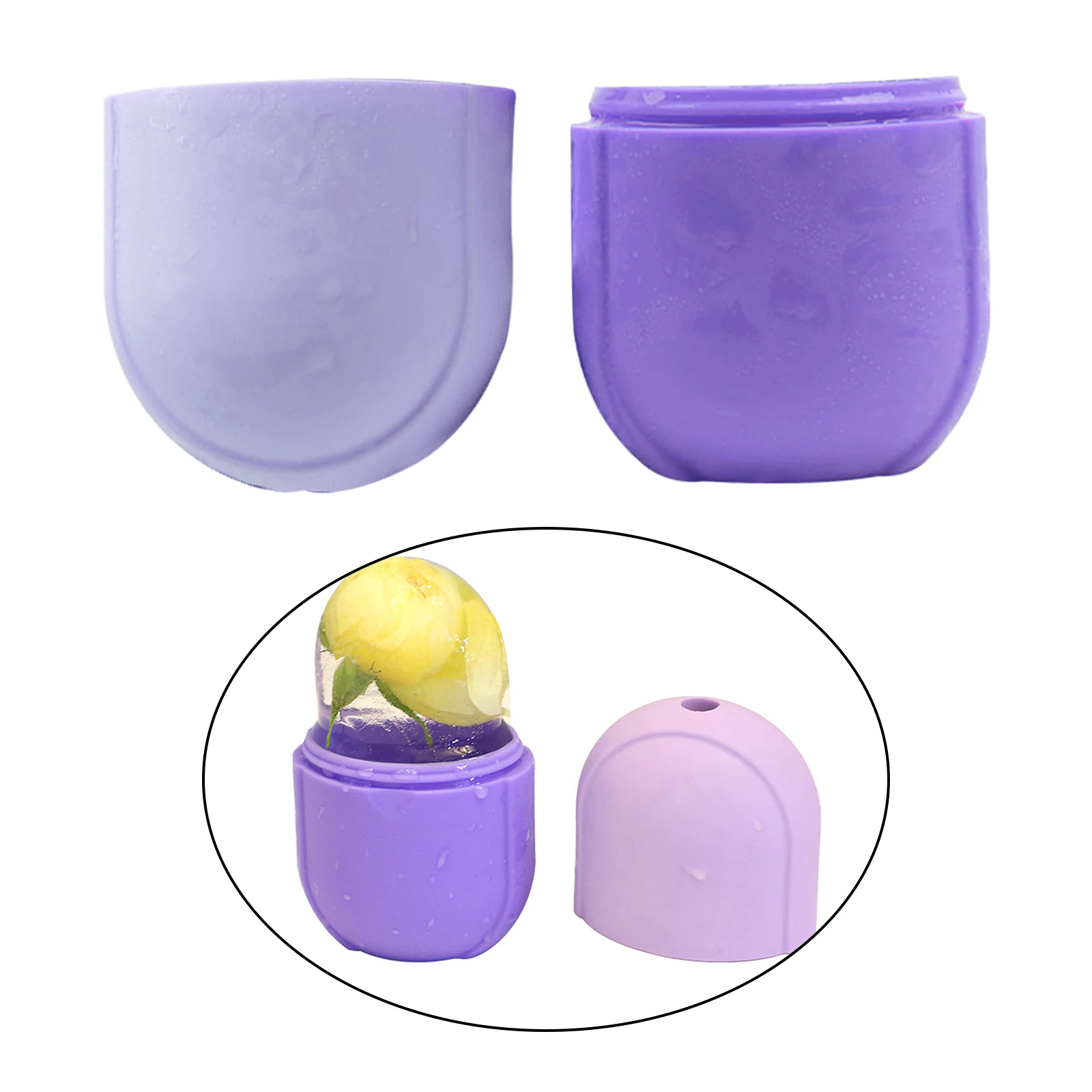 2Pcs Small Reusable Ice Massage Cups Cold Massage Roller for Body Muscles