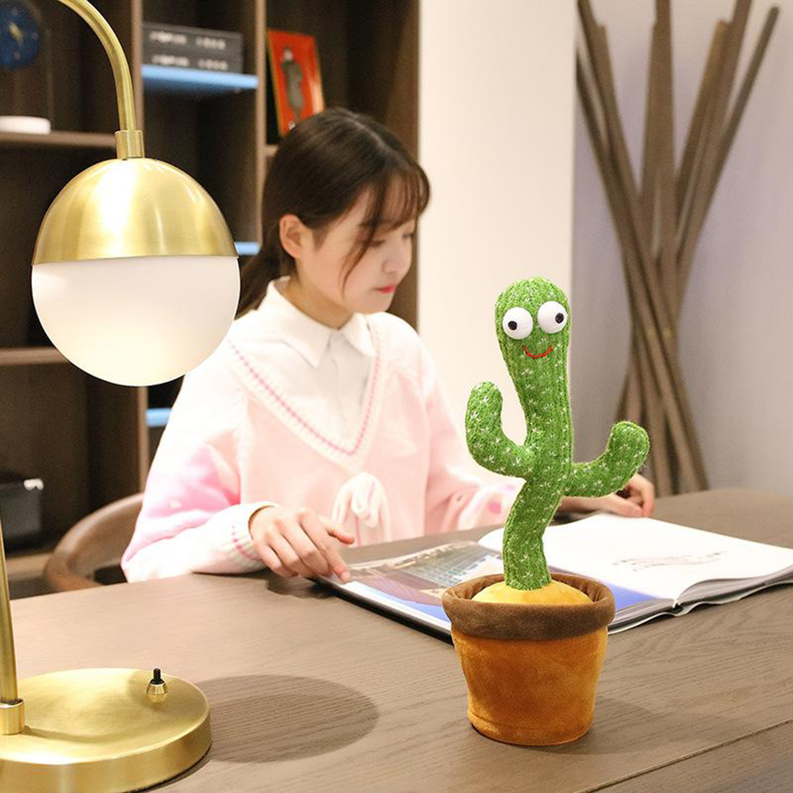 Dancing Cactus Toy with 120 Vietnamese Songs Kids Decoration Art