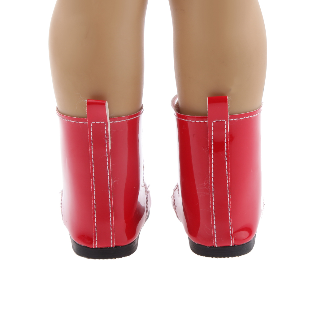 Baby Shoes For 18 inch Doll PU Lace Up  Boots Shoes Journey Dolls ACCS