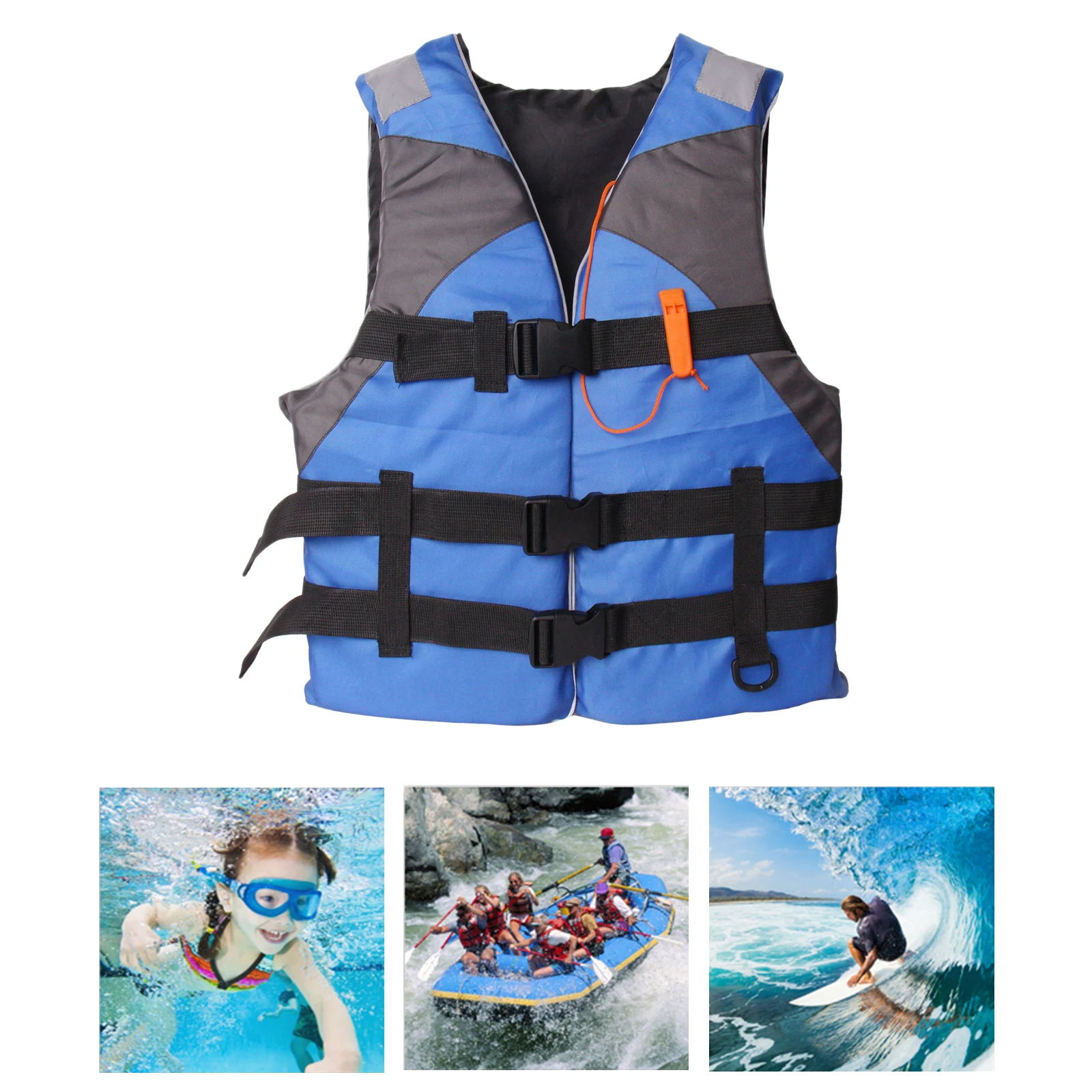 Adults Life Jacket Ski Buoyancy Aid Swimming Drifting Wakeboard Life Vest