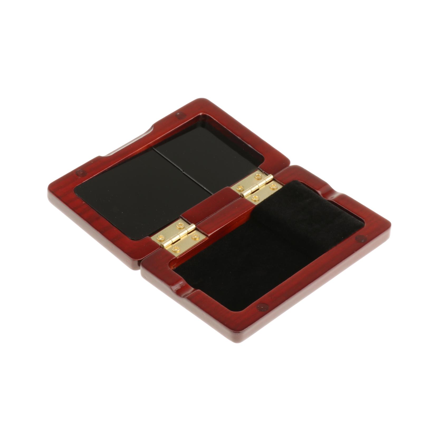 Oboe Reed Case Storage, Wooden Cover Reed Case Holder Storage Box for 2pcs Reeds Cover