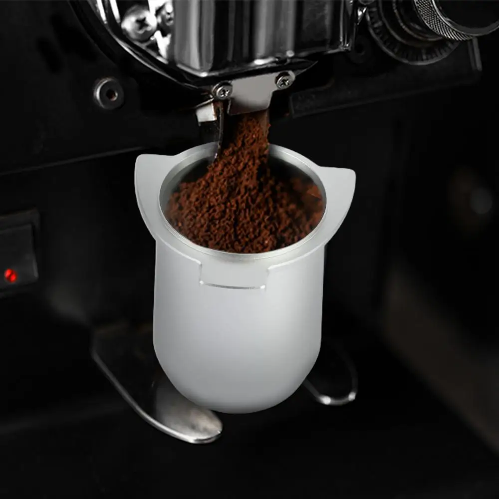 54mm Coffee Dosing Cup Dispenser Alloy for Espresso Machine Grinder Supplies