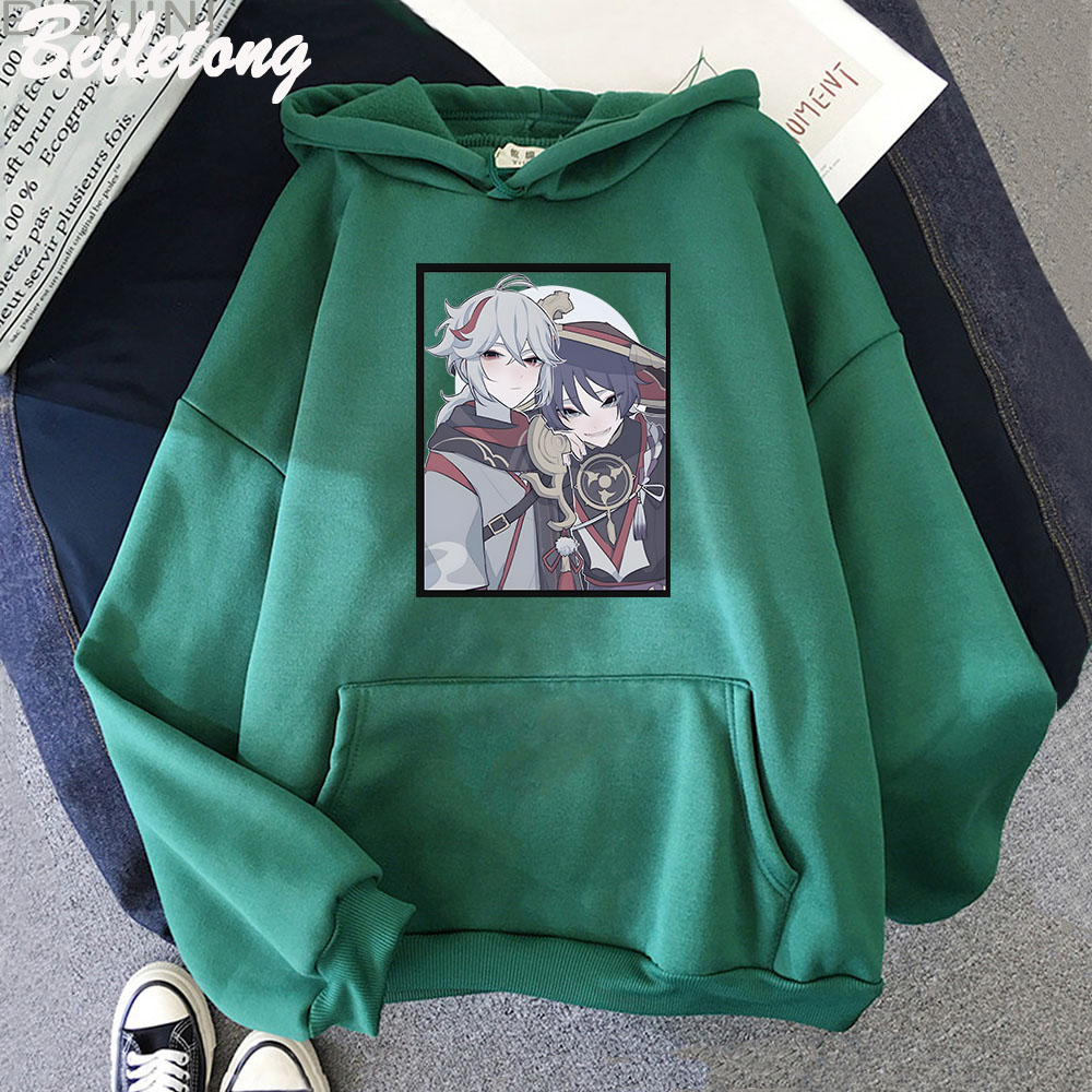 Scaramouche genshin impacto hoodie kawaii vestuário estético