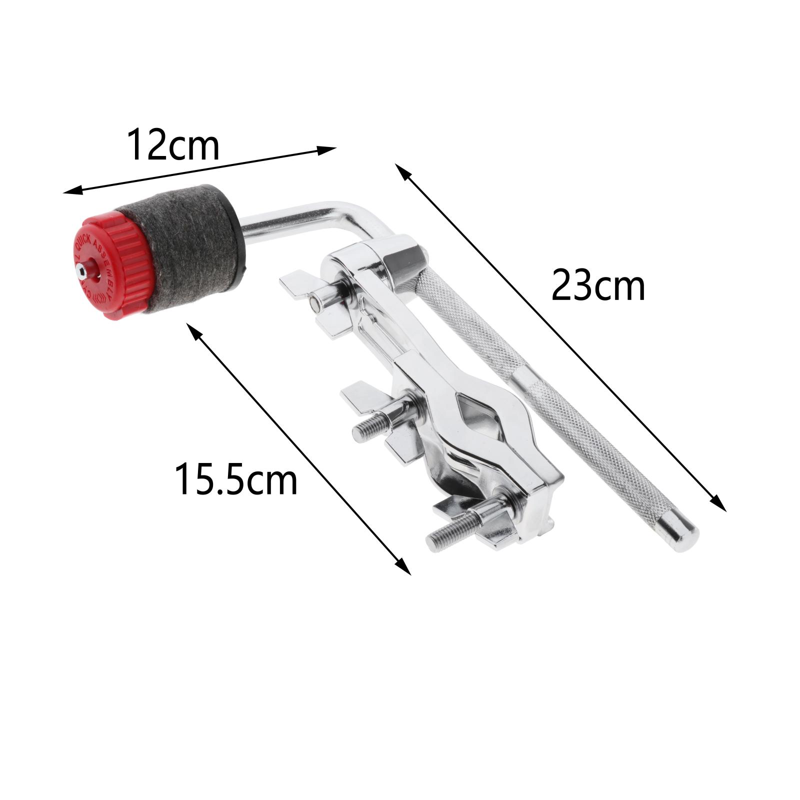 Metal Cymbal Drum Set Stand Mount Arm W/ Clamp Attachment Parts Hardware