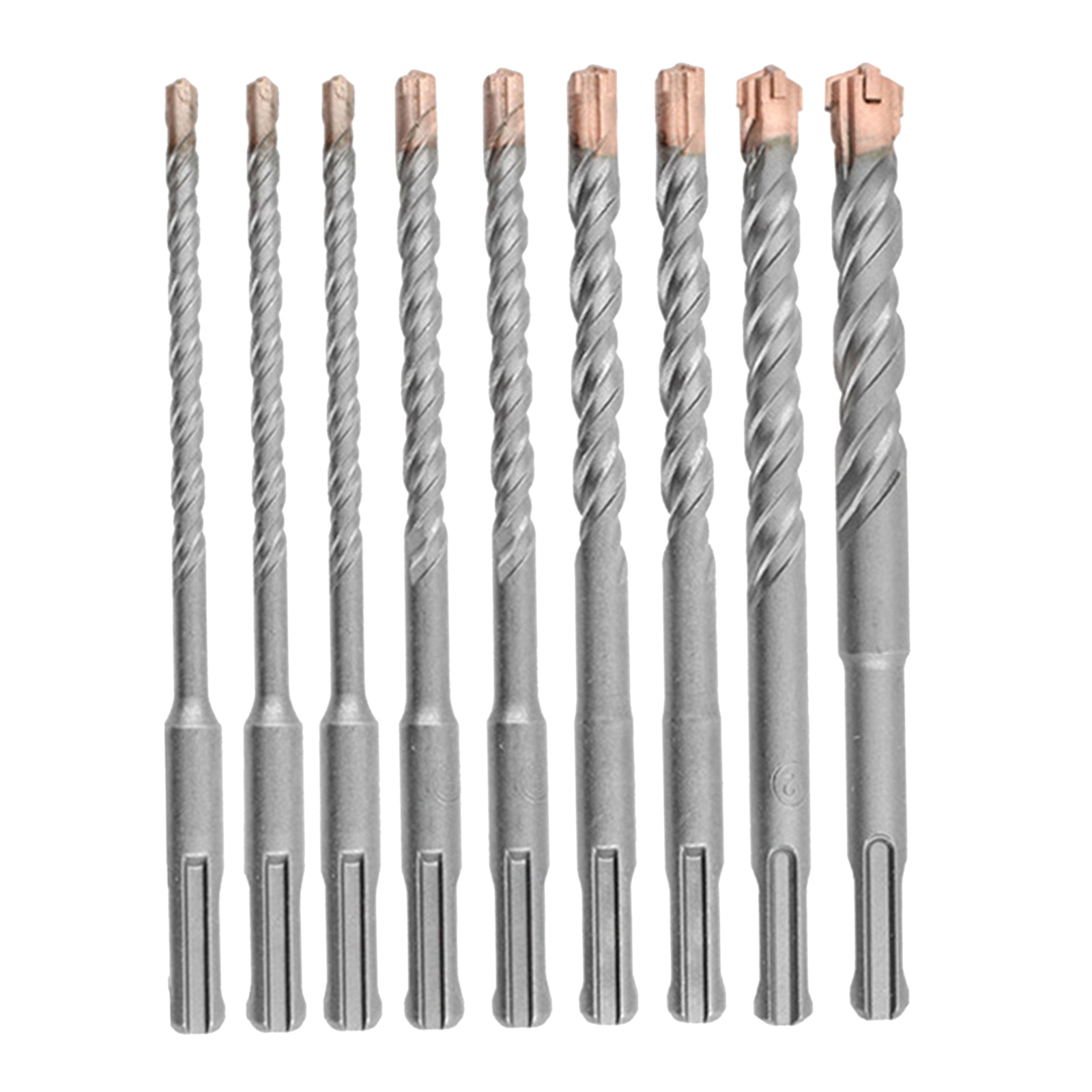 Pack of 9 Masonry Drill Bits Hammer 