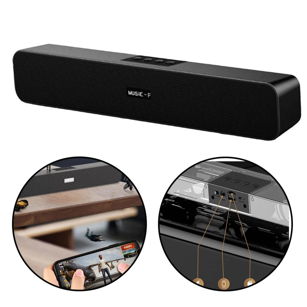 Bluetooth Speakers SoundBox, Portable Wireless Bluetooth Speaker with Stereo Sound, Supports AUX U disk SD Card FM radio