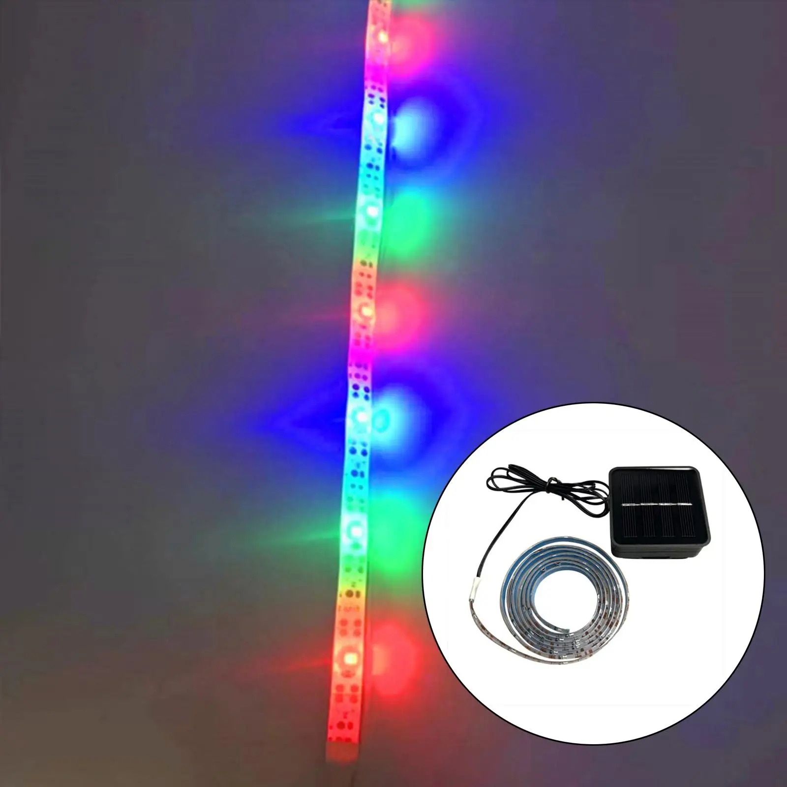Solar Power LED Basketball Hoop Light Color-Changing Sensor Super Bright RGB LED Strip Lamp for Outdoors Sports Training Adults
